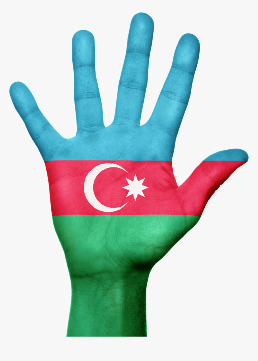 Azerbaijan Flag Hand Free Photo - Stop Sexual Harassment Png, Transparent Png, Free Download