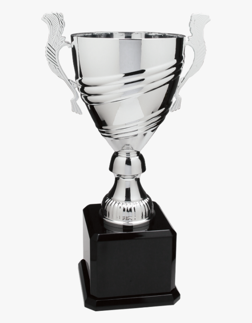 Silver Metal Cup Trophy On A Black Royal Piano Finish - Trophy, HD Png Download, Free Download