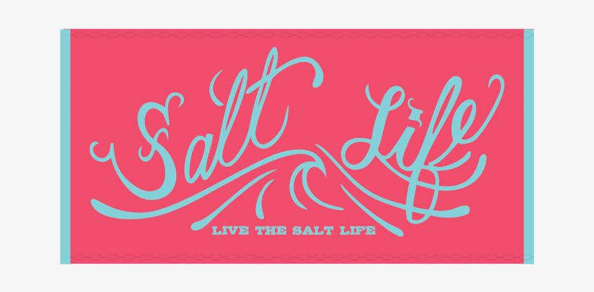 Salt Life Large Orginal Graphic Beach Towel - Salt Life Decal With Anchor, HD Png Download, Free Download