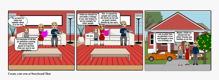 Storyboard Example About Family, HD Png Download, Free Download