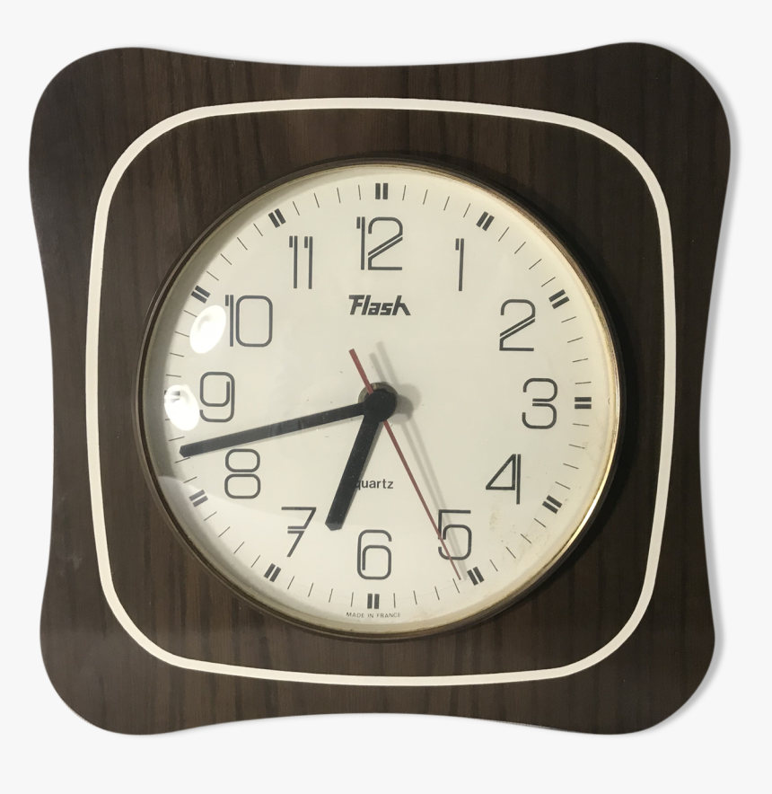 Old Clock Pendulum Flash Battery 70s Vintage Brown - Wall Clock, HD Png Download, Free Download