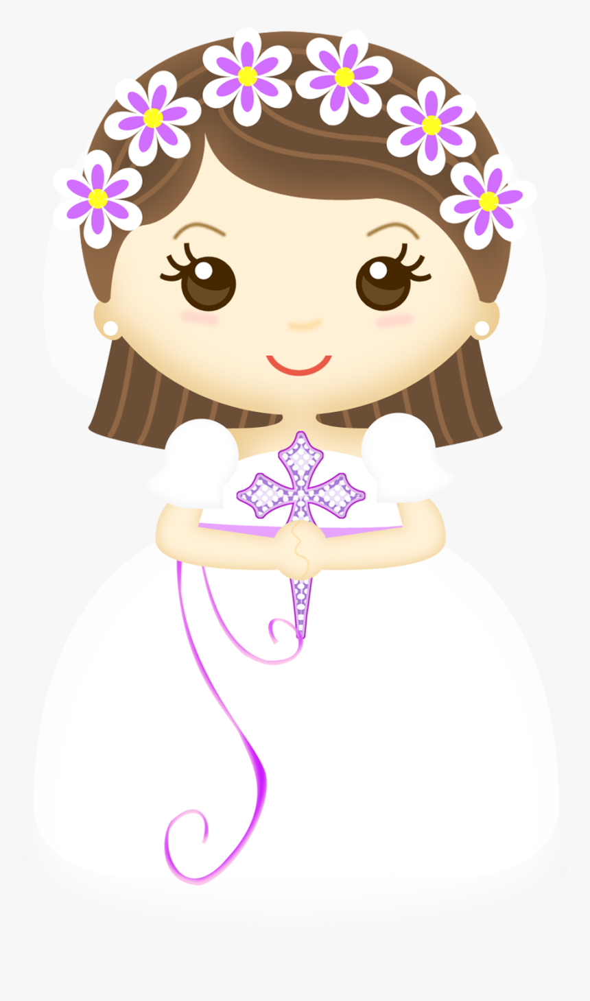 Cut Girl First Communion Png, Transparent Png, Free Download