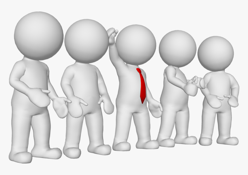 Illustrations And Clipart Man With Group - White Clipart People Png, Transparent Png, Free Download