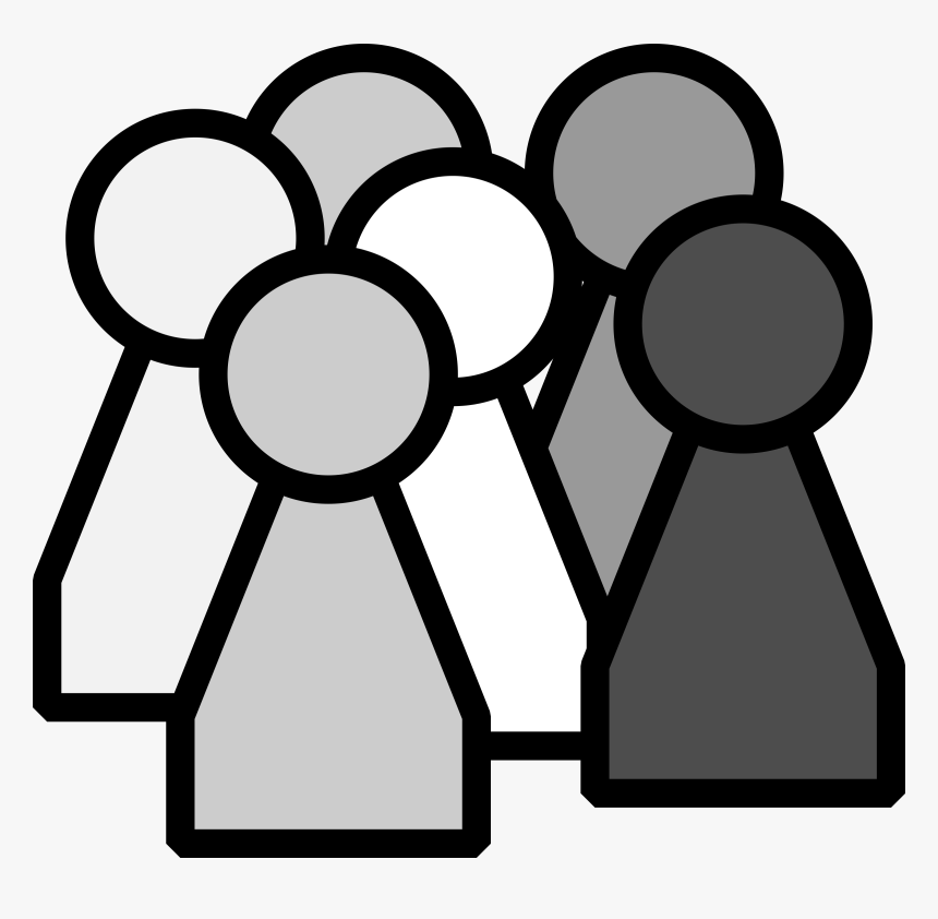 Group Of People Clipart 4 Clipartandscrap - Black And White People Clipart, HD Png Download, Free Download