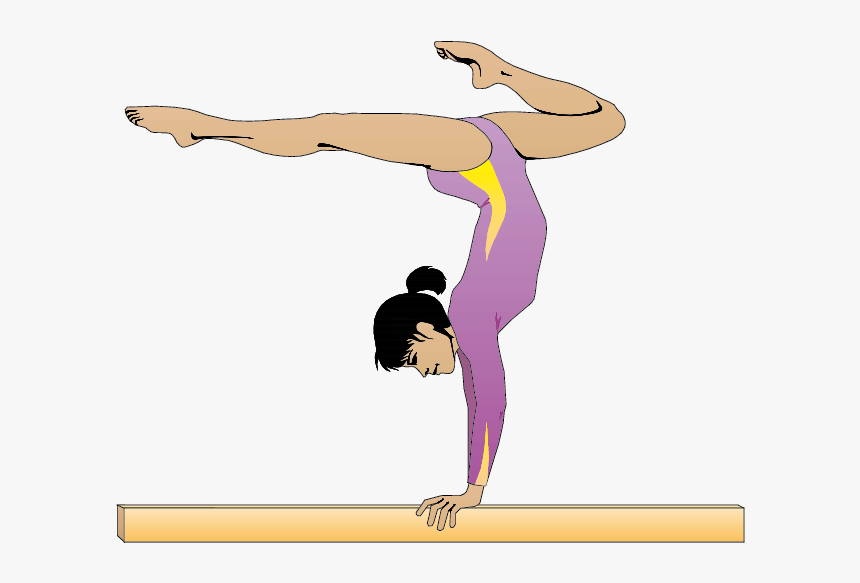 Artistic Gymnastics Fitness Centre Clip Art - Gymnastics Clipart On Beam, HD Png Download, Free Download