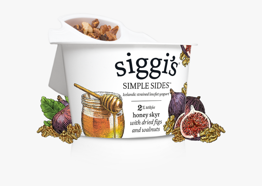 Dried Figs & Walnuts Simple Sides - Siggi's Simple Sides Vanilla Skyr, HD Png Download, Free Download