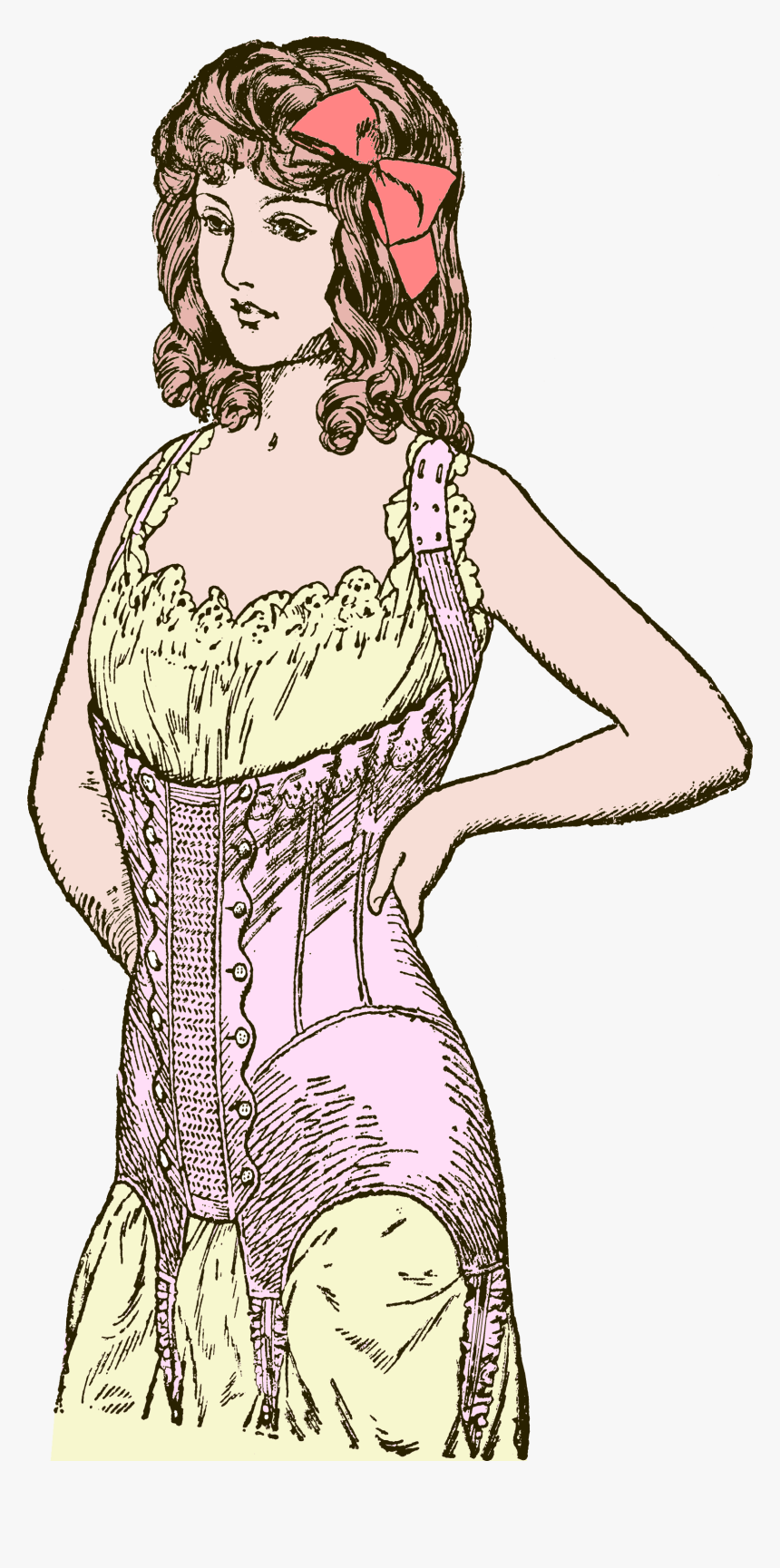 Le Corset Barat1913 - Illustration, HD Png Download, Free Download