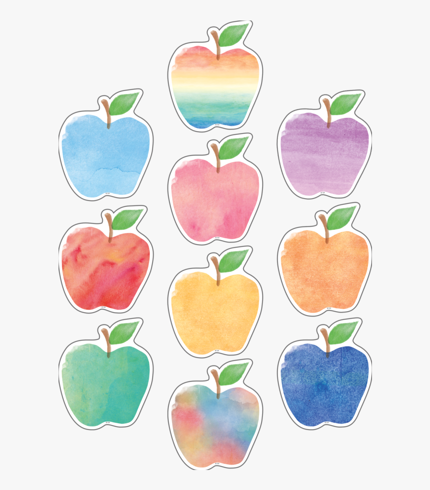 Watercolor Apple Accents, HD Png Download, Free Download