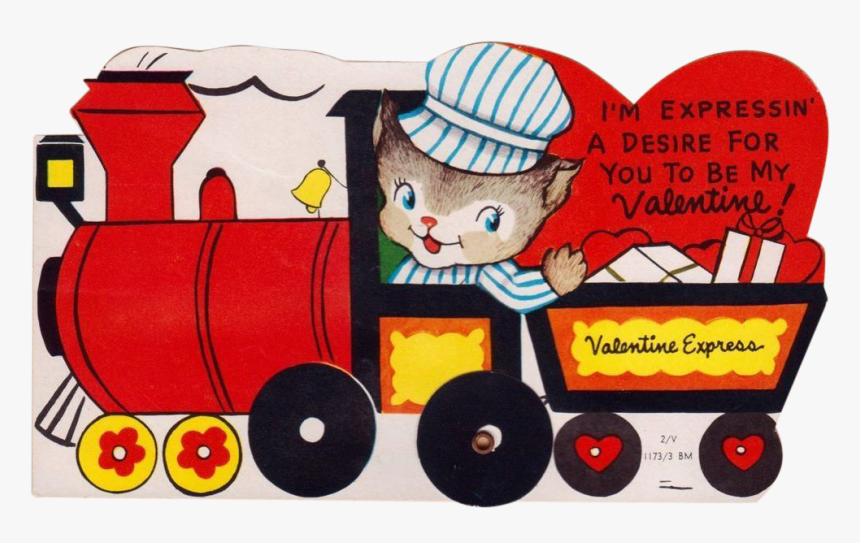 Train Clipart Valentines - Happy Valentines Day Train, HD Png Download