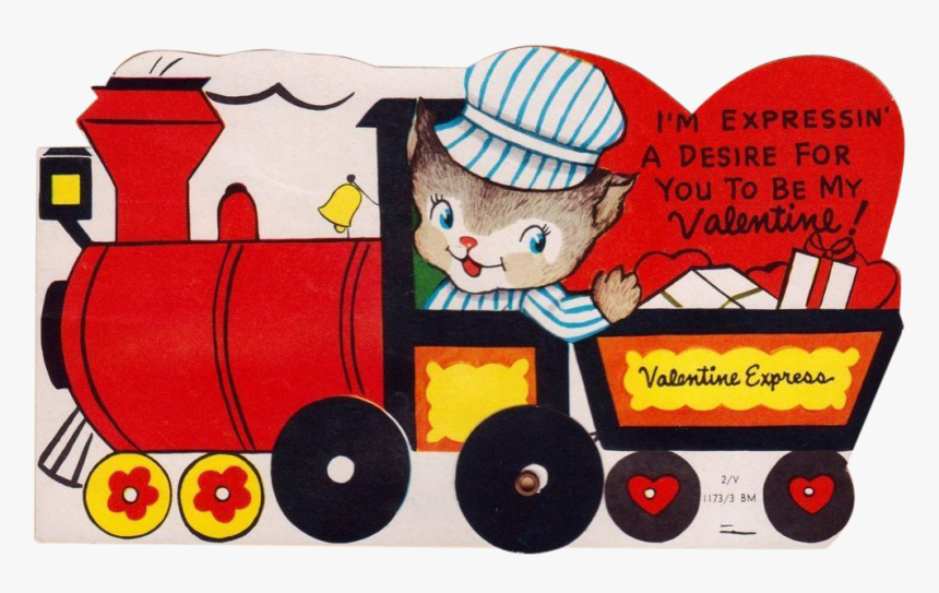 Train Clipart Valentines - Happy Valentines Day Train, HD Png Download, Free Download