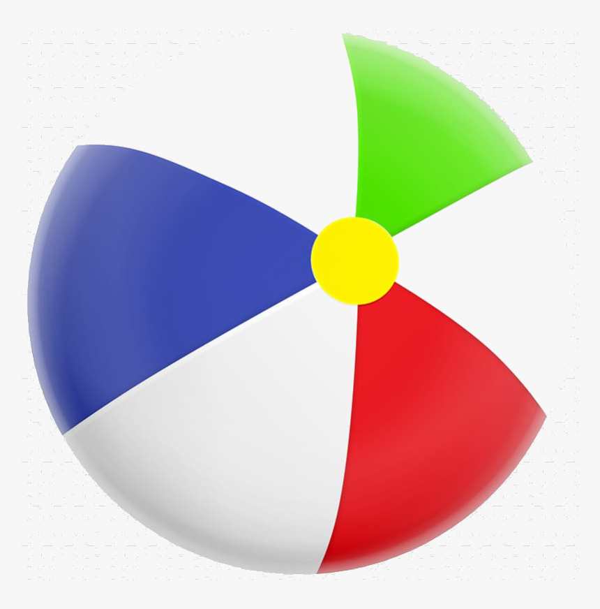 Beach Ball Transparent Background Cliparts Free Png - Beach Ball Image Transparent, Png Download, Free Download