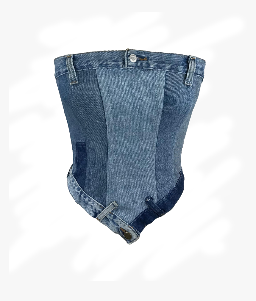 The Denim Corset"
 Class="lazyload Lazyload Fade In - Denim Corset, HD Png Download, Free Download