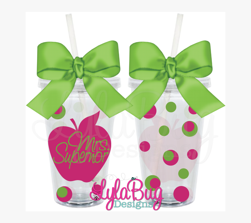 Teacher Polka Dot Apple Tumbler - Country Girl Birthday Presents, HD Png Download, Free Download