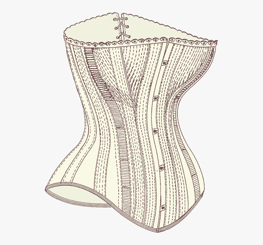 Corset, Vintage, Underwear, Fashion, Patent, Us, String - Edwardian Era Corset, HD Png Download, Free Download