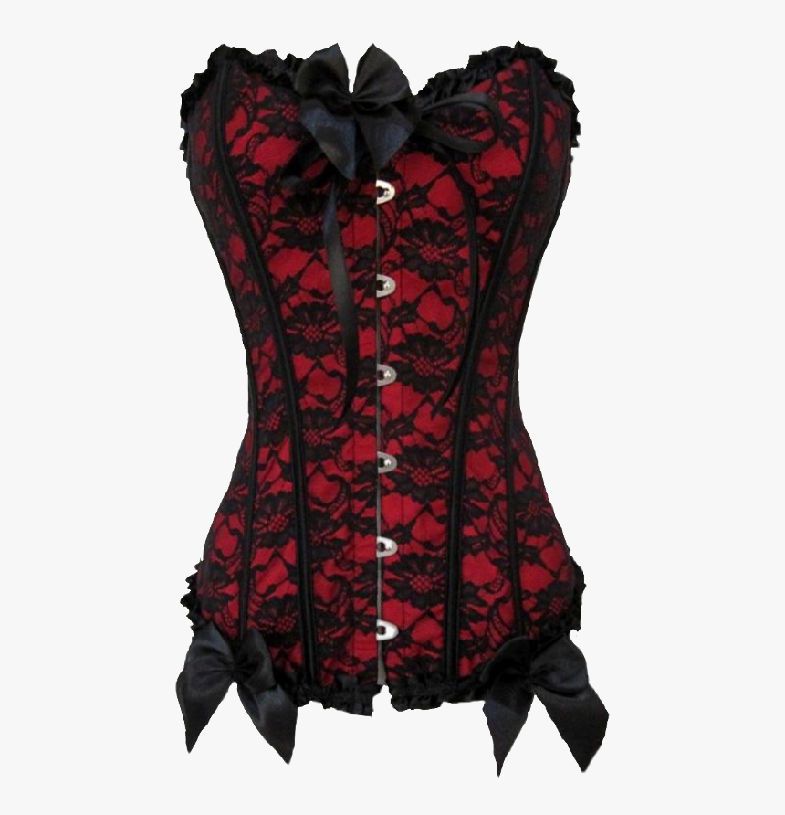 Black Red Goth Corset , Png Download - Renaissance Corset Red Black, Transparent Png, Free Download