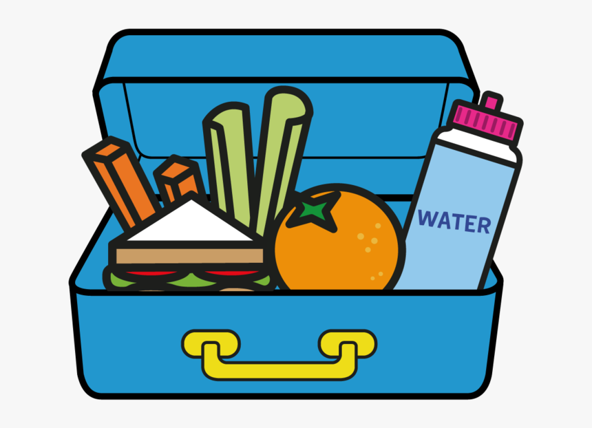 Packed Lunch Illustration - Healthy Lunch Box Clipart, HD Png Download