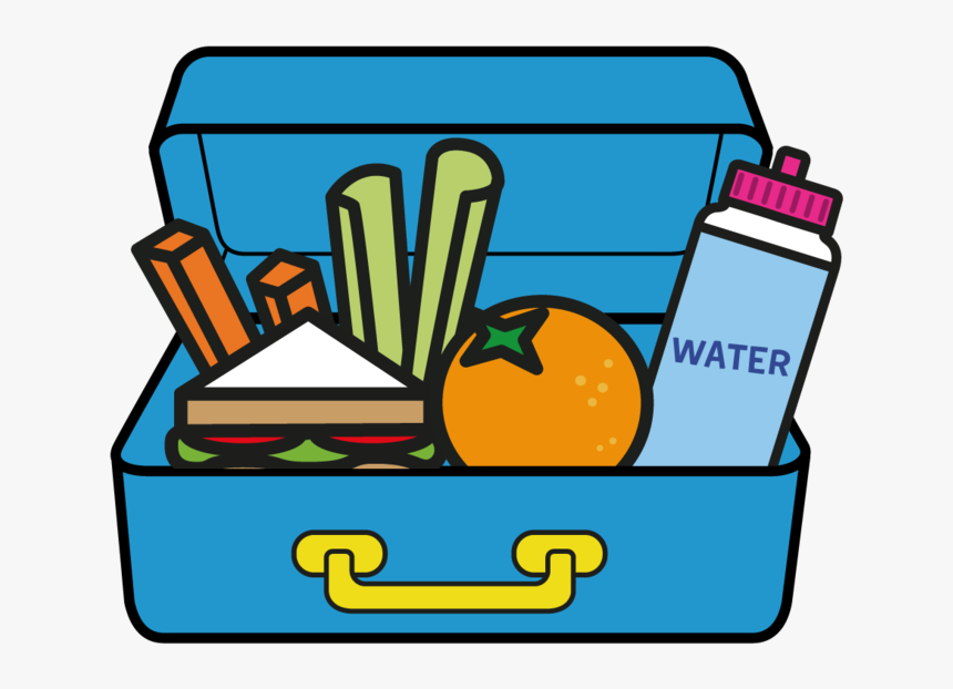 Packed Lunch Illustration - Healthy Lunch Box Clipart, HD Png Download, Free Download