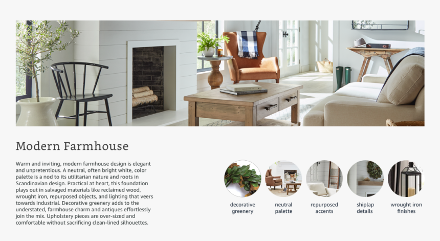 Modern Farmhouse - Interior Design, HD Png Download, Free Download