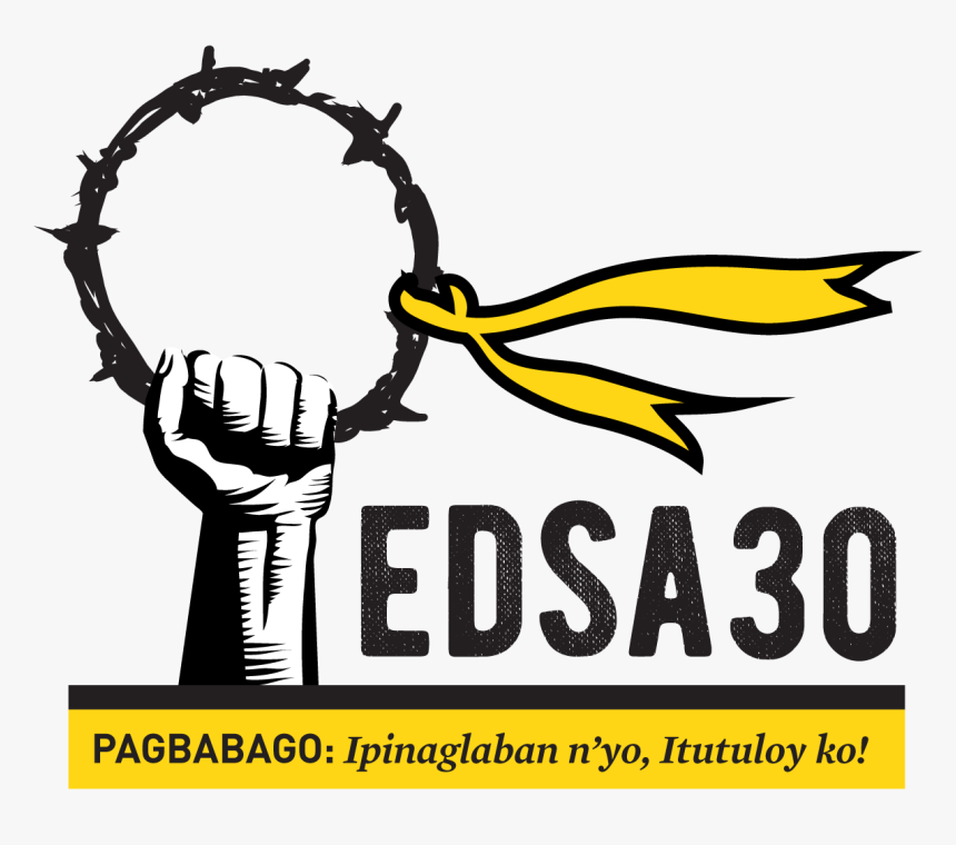 Transparent Anniversary Clipart - Edsa People Power Symbol, HD Png Download, Free Download