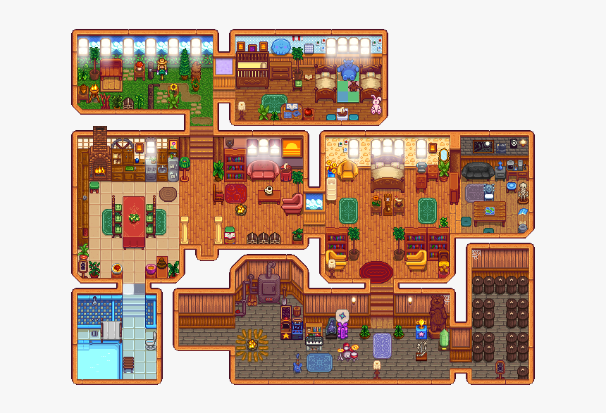 Stardew Valley house interior Stardew valley, Stardew valley layout, Stardew val