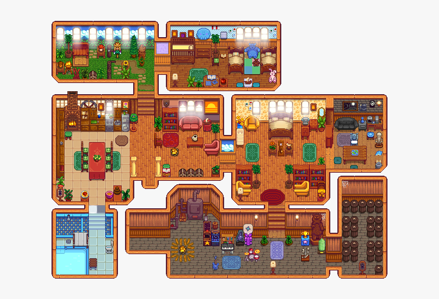 Stardew Valley Farmhouse Design, HD Png Download, Free Download