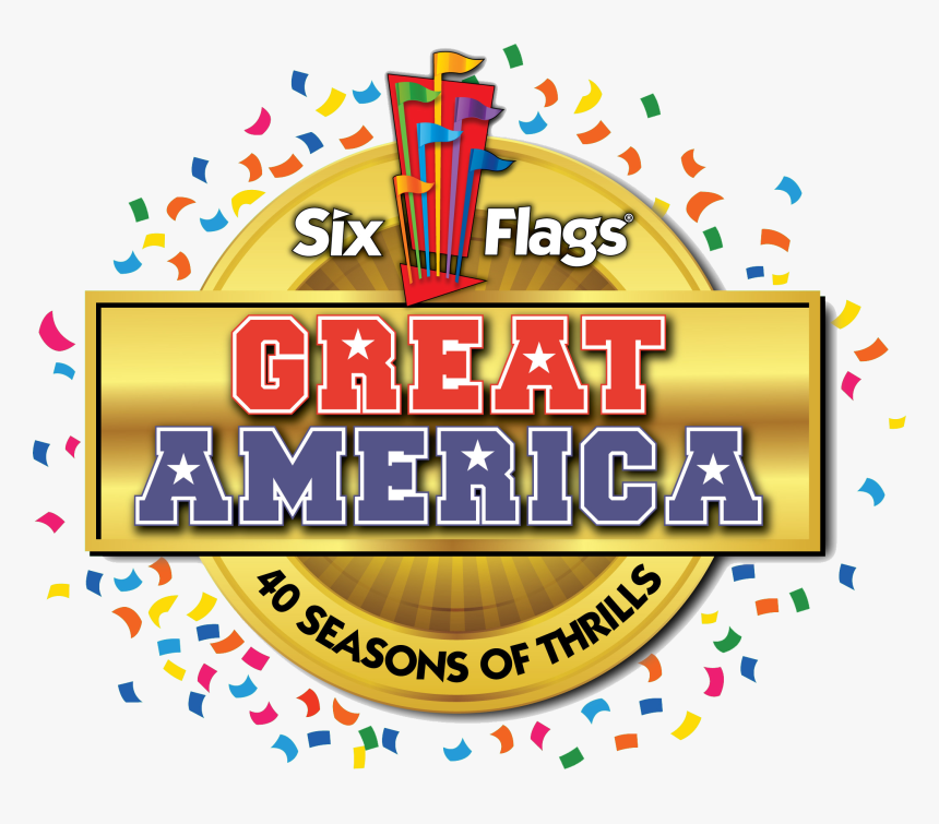 Six Flags Great America Logopedia Fandom Powered By - Six Flags, HD Png Download, Free Download