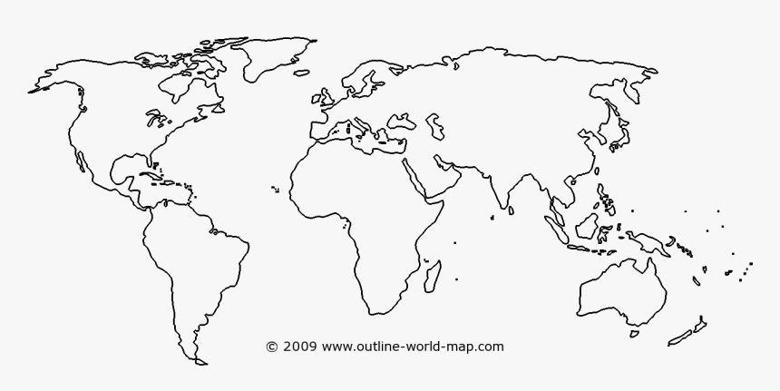World Map Outline 2018, HD Png Download, Free Download