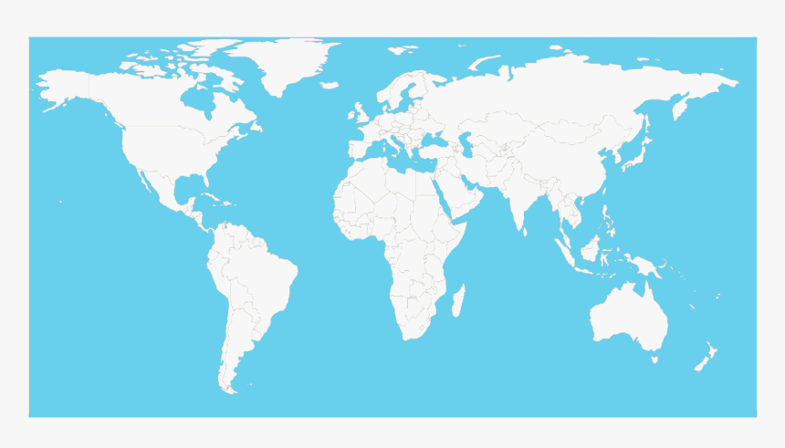 World Map With Hong Kong Highlighted, HD Png Download, Free Download