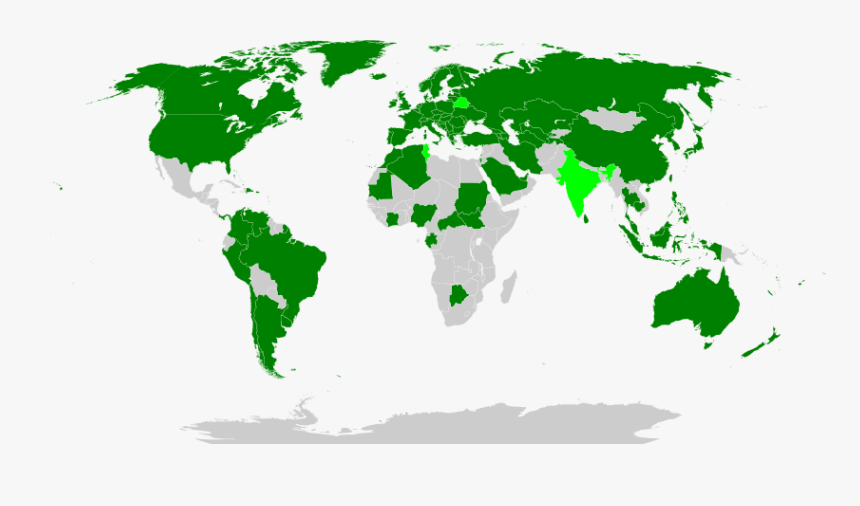 Biometric Passport Map - Countries That Recognize Serbia, HD Png Download, Free Download