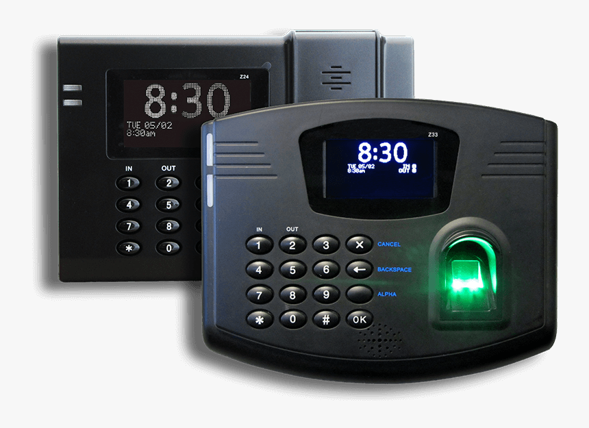 Clock In/out Via Biometric Fingerprint Verification - Z34 Fingerprint Time Clock, HD Png Download, Free Download