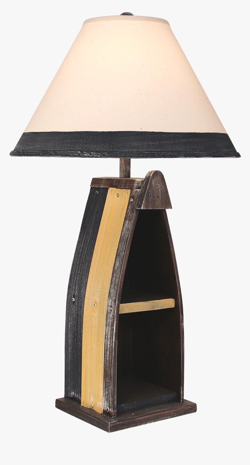 Sail Wooden Boat Table Lamp - Lampshade, HD Png Download, Free Download