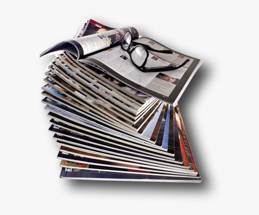 Magazine Png - Transparent Stack Of Magazines, Png Download, Free Download