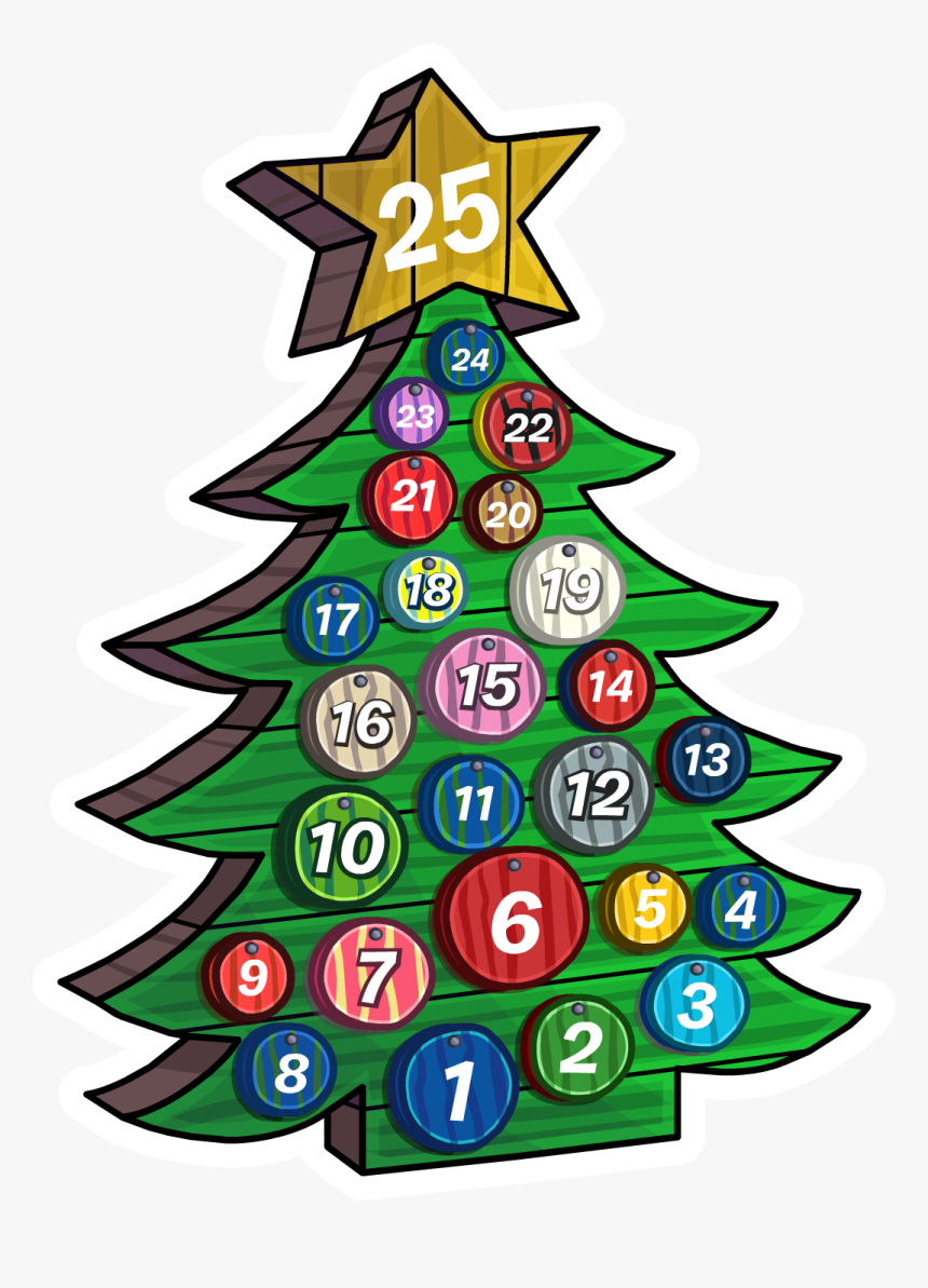 Advent Calendar Png - Christmas Decorations Club Penguin, Transparent Png, Free Download