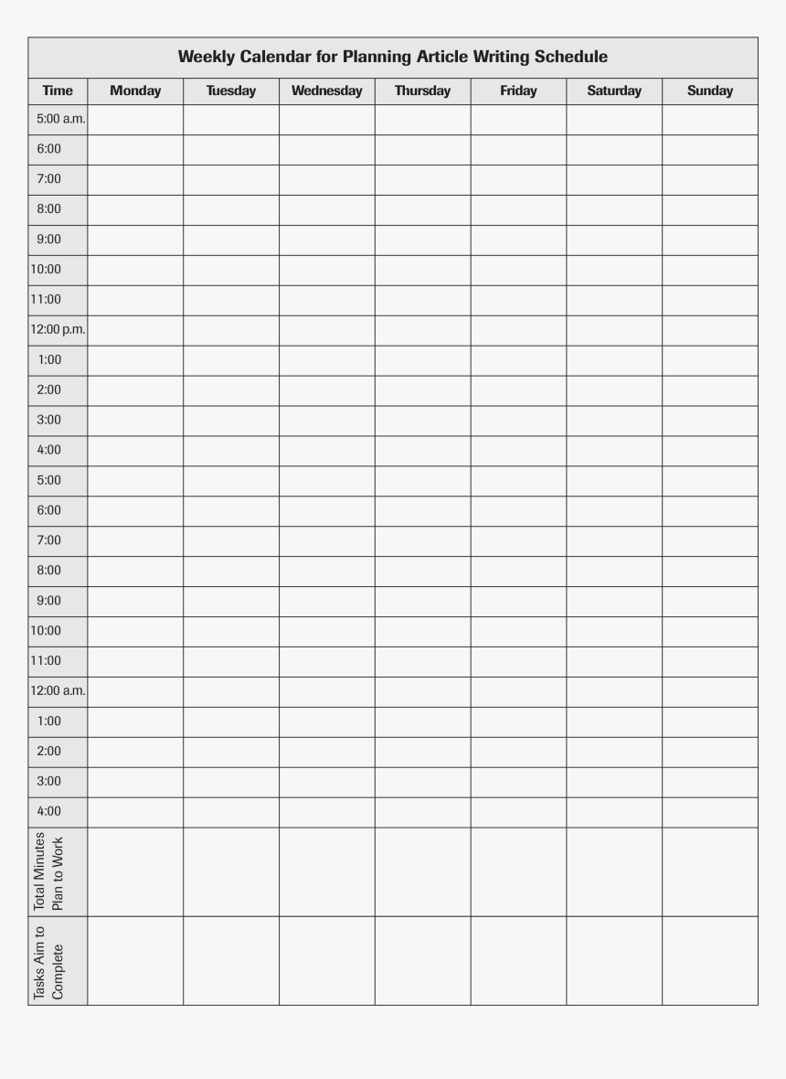 2017 Blank Calendar Template - Food Frequency Questionnaire Sample, HD Png Download, Free Download