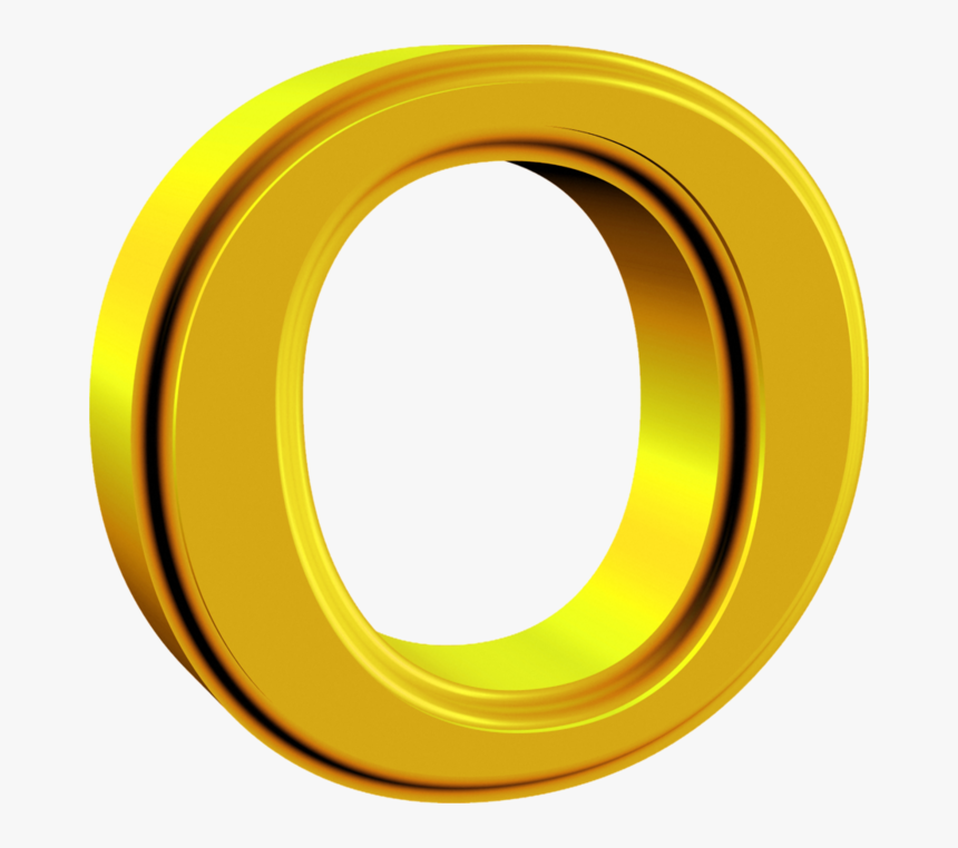 104368435 O - Gold Letter O Transparent, HD Png Download, Free Download