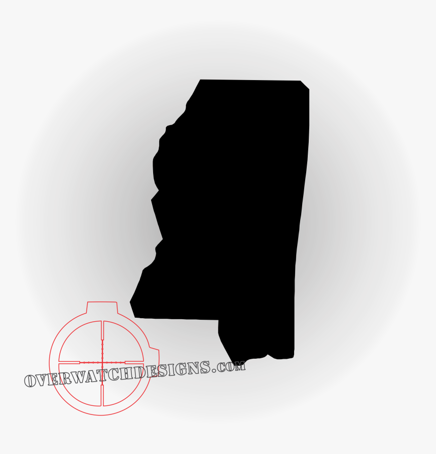 Mississippi Decal - Transparent Black State Of Mississippi, HD Png Download, Free Download