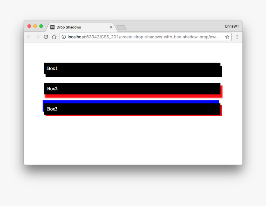 Boxes With Drop Shadows - Shadow Property In Css, HD Png Download, Free Download