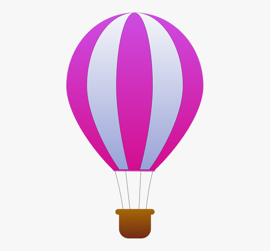 Blue Hot Air Balloon Clipart, HD Png Download, Free Download
