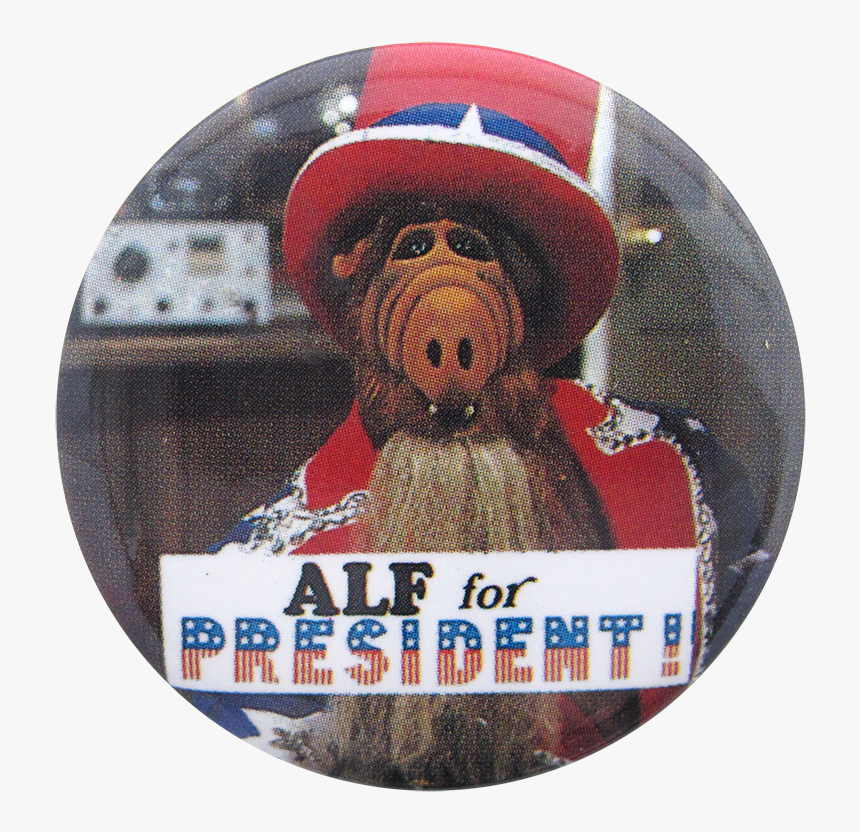 Alf For President Entertainment Button Museum - Alf And The American Flag, HD Png Download, Free Download