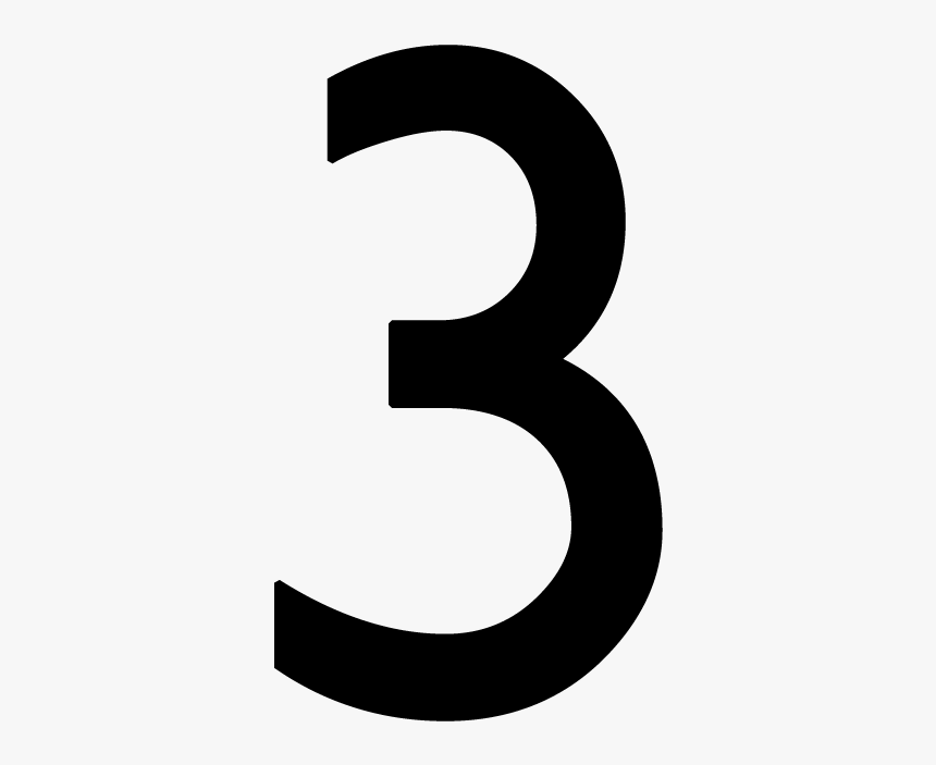 Number 3 Png - Black Number 3 Png, Transparent Png, Free Download