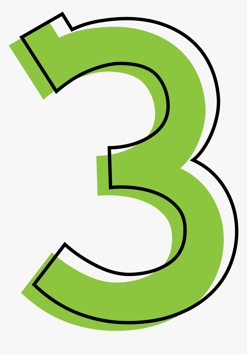 Number 3 Transparent Image - Green Number 3 Png, Png Download, Free Download