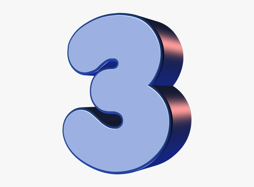 Number, Three, 3, Digit - Gambar Angka 3 Keren, HD Png Download, Free Download