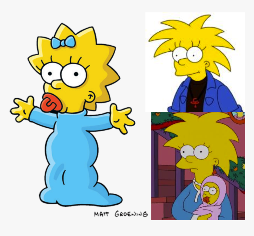 Maggie Simpson Clipart Maggie Simpson Homer Simpson - Maggie Simpson, HD Png Download, Free Download