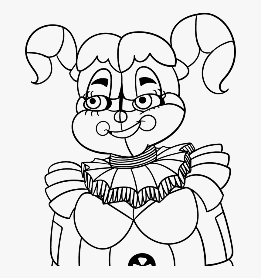 Alf Drawing Coloring Pages - Fnaf Coloring Pages Baby, HD Png Download, Free Download