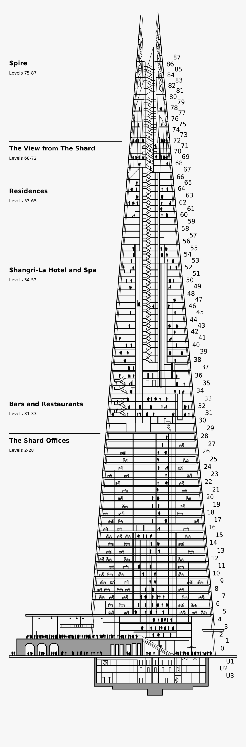 Shard Architectural Drawings, HD Png Download, Free Download