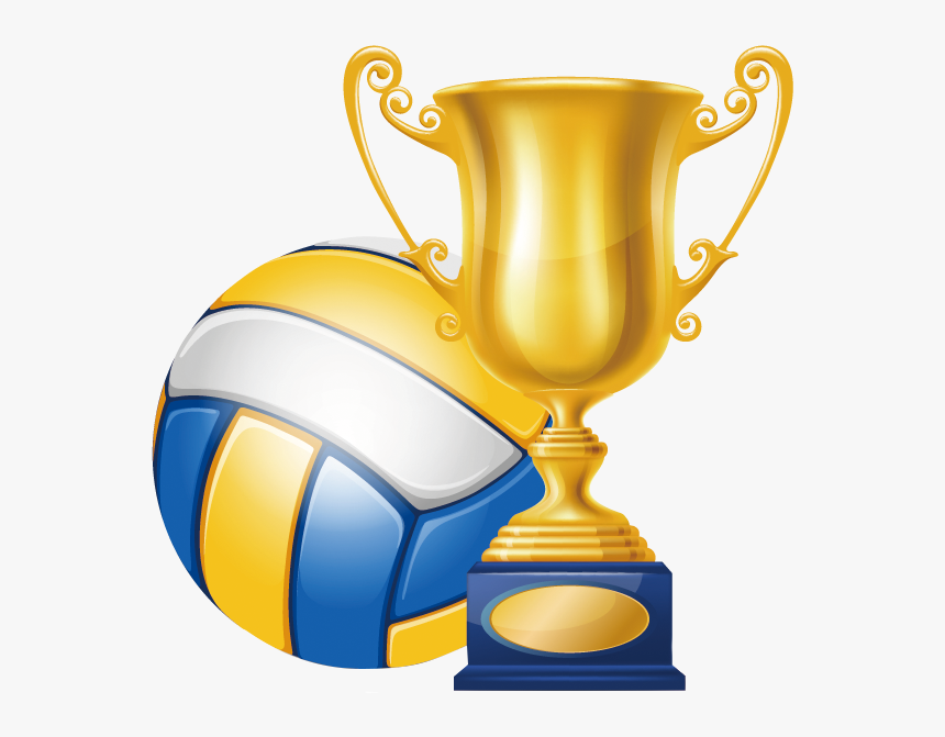 Volleyball Clip Champions - Trophy With Medal Clipart, HD Png Download, Free Download
