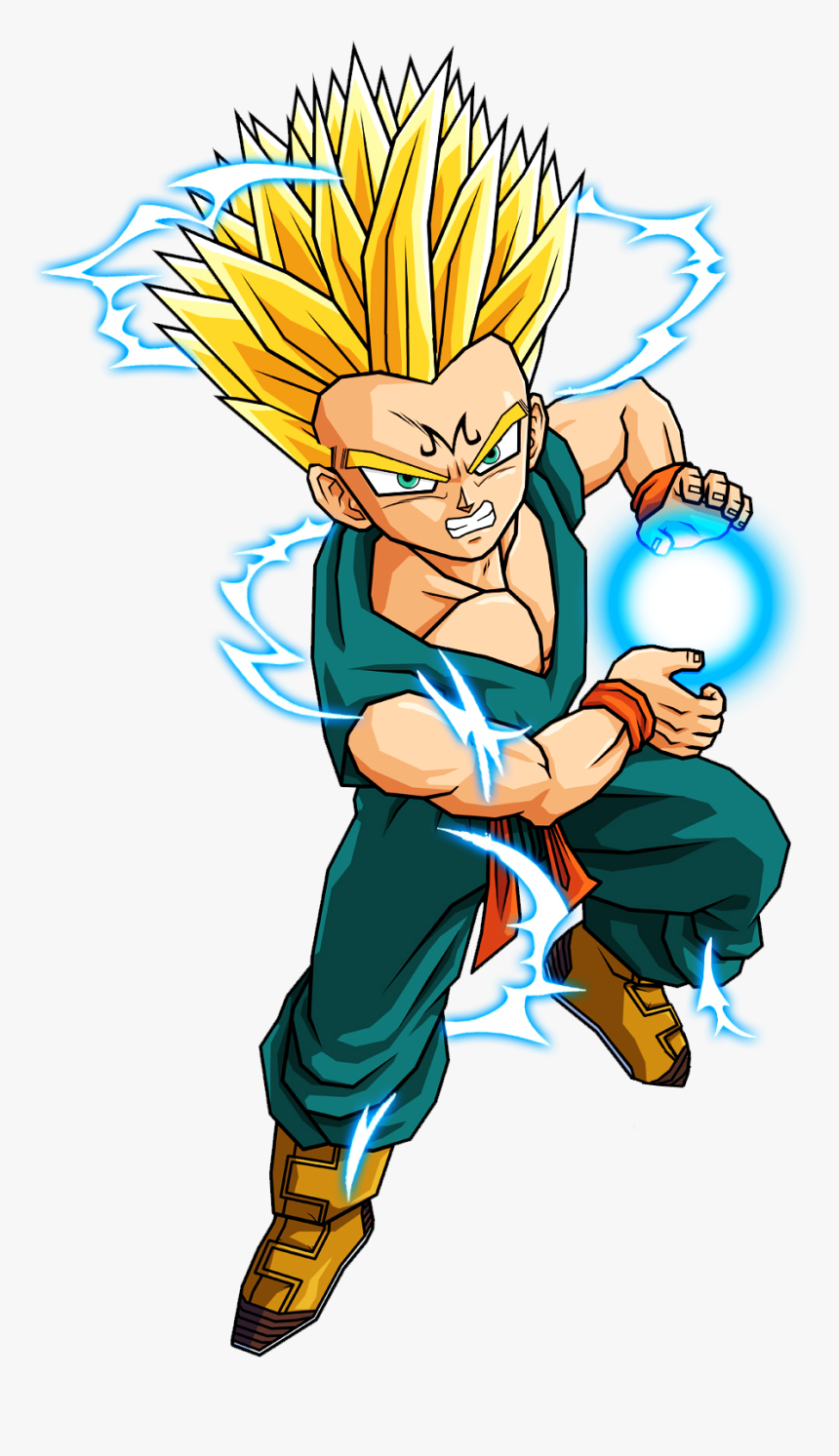 Majin Kid Trunks By Spongeboss-d37uot5 - Dragon Ball Majin Trunks, HD Png Download, Free Download