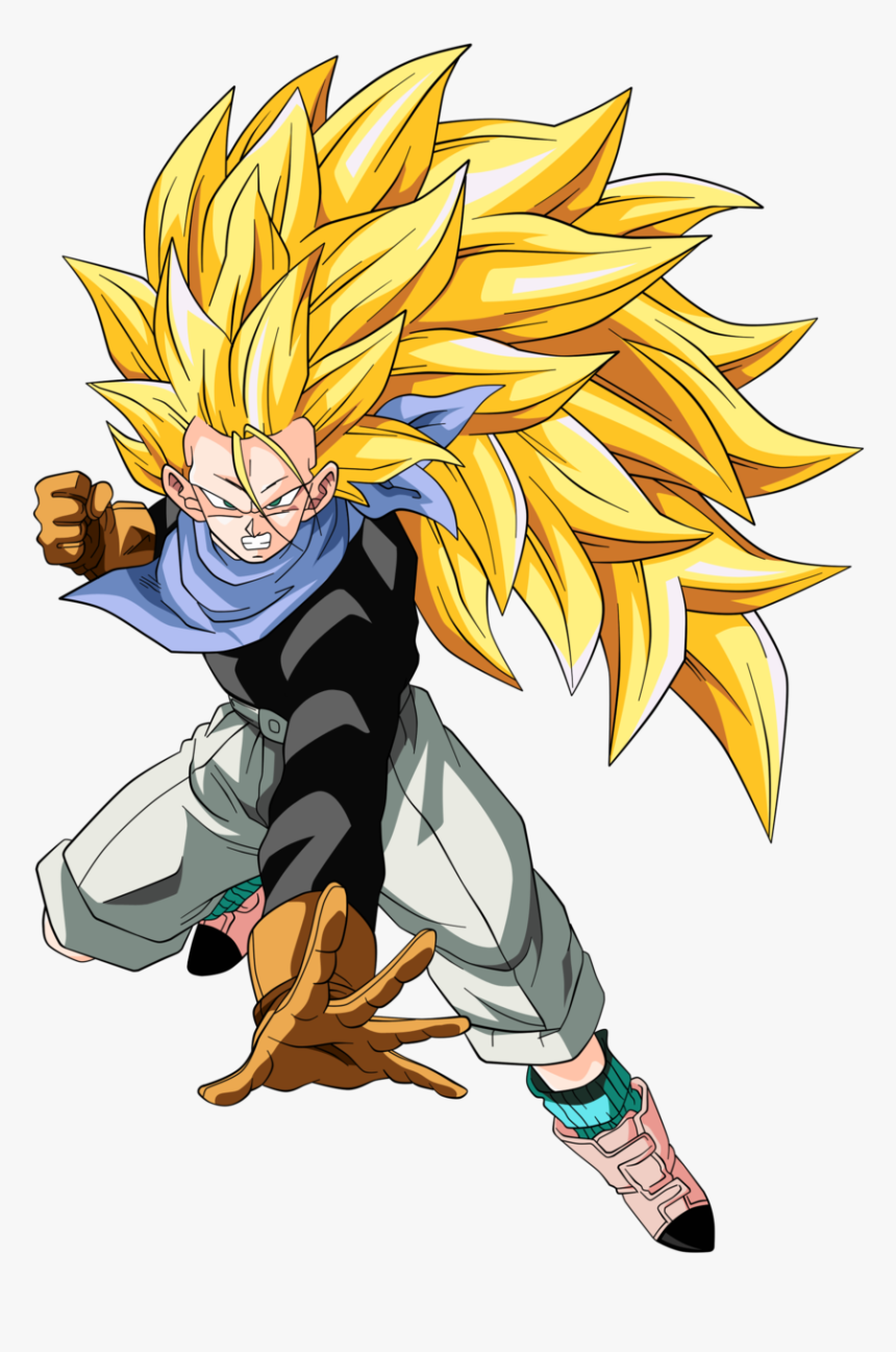 Trunks Super Saiyajin 3ssj3 Kid Trunks - Old Trunks Dragon Ball, HD Png Download, Free Download