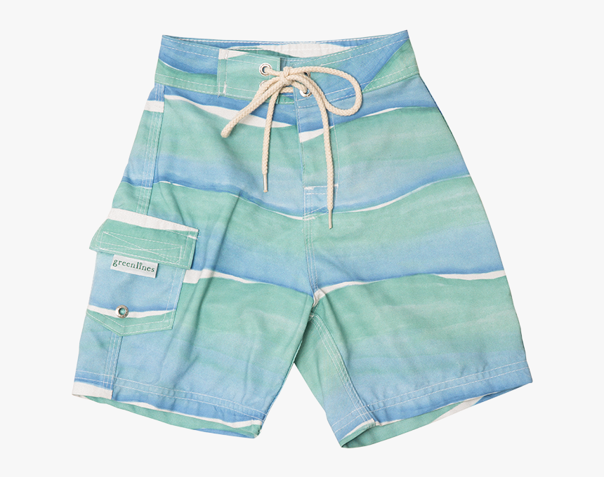 Greenlines Kids Swim Trunks - Board Short, HD Png Download, Free Download