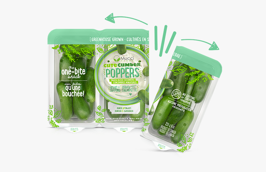 Cutecumber Poppers Ezsnap - Cutecumber Poppers, HD Png Download, Free Download